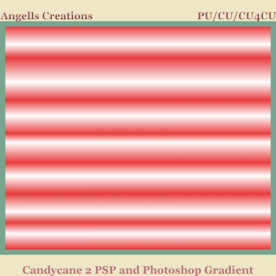 Candy Cane PSP and Photoshop Gradient 2 - Click Image to Close