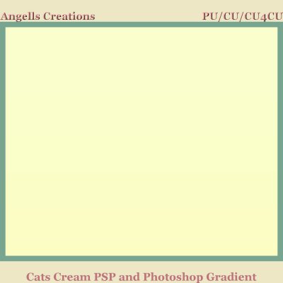 Cats Cream PSP and Photoshop Gradient