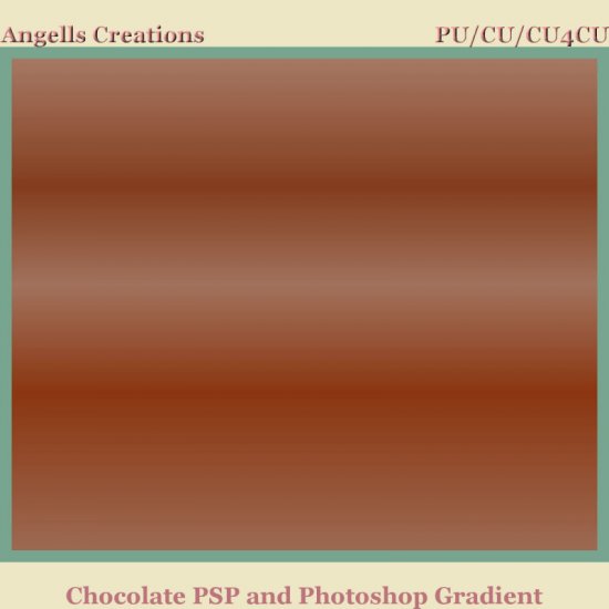 Chocolate PSP and Photoshop Gradient - Click Image to Close