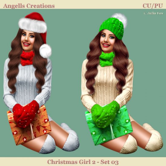 Christmas Girl 2 - Set 03 - Click Image to Close