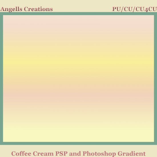 Coffee Cream PSP and Photoshop Gradient - Click Image to Close