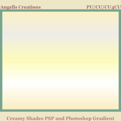 Creamy Shades PSP and Photoshop Gradient