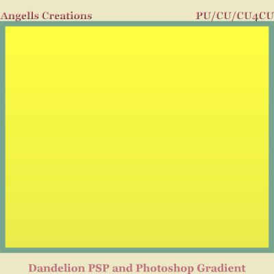 Dandelion PSP and Photoshop Gradient