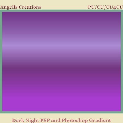 Dark Night PSP and Photoshop Gradient