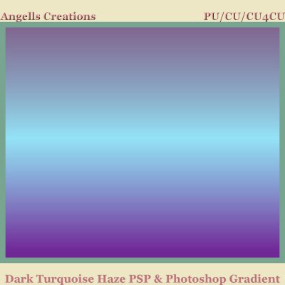 Dark Turquoise Haze PSP and Photoshop Gradient