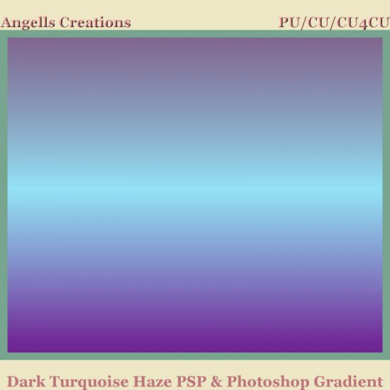 Dark Turquoise Haze PSP and Photoshop Gradient - Click Image to Close