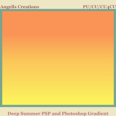 Deep Summer PSP and Photoshop Gradient