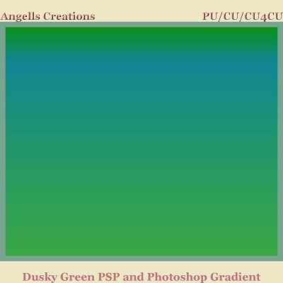 Dusky Green PSP and Photoshop Gradient
