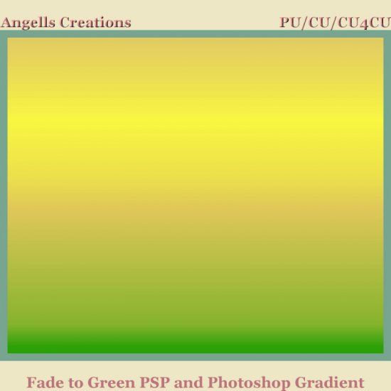 Fade To Green PSP and Photoshop Gradient - Click Image to Close