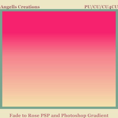 Fade to Rose PSP and Photoshop Gradient