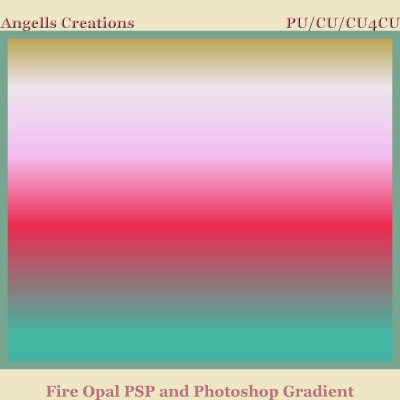 Fire Opal Psp and Photoshop Gradient