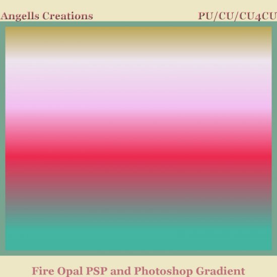 Fire Opal Psp and Photoshop Gradient - Click Image to Close