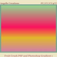 Fruit Crush PSP and Photoshop Gradient 1