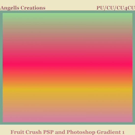 Fruit Crush PSP and Photoshop Gradient 1 - Click Image to Close