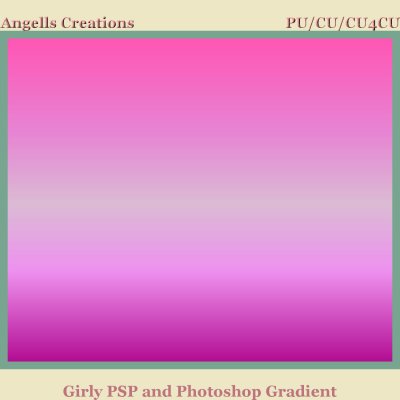 Girly PSP and Photoshop Gradient