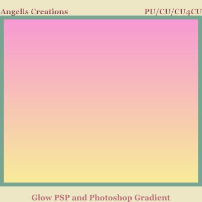 Glow PSP and Photoshop Gradient