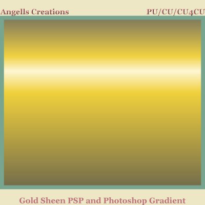 Gold Sheen PSP and Photoshop Gradient