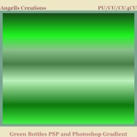 Green Bottles PSP and Photoshop Gradient