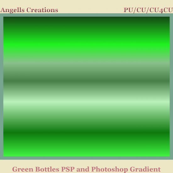 Green Bottles PSP and Photoshop Gradient - Click Image to Close