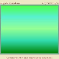 Green Fly PSP and Photoshop Gradient