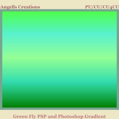 Green Fly PSP and Photoshop Gradient