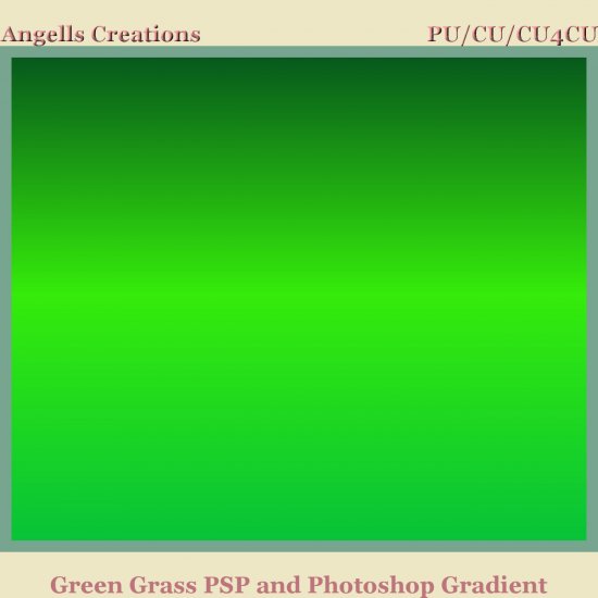 Green Grass PSP and Photoshop Gradient - Click Image to Close