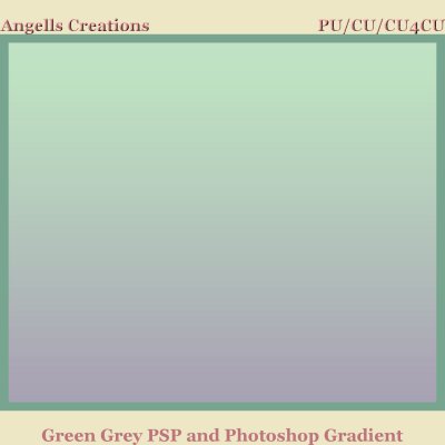 Green Grey PSP and Photoshop Gradient