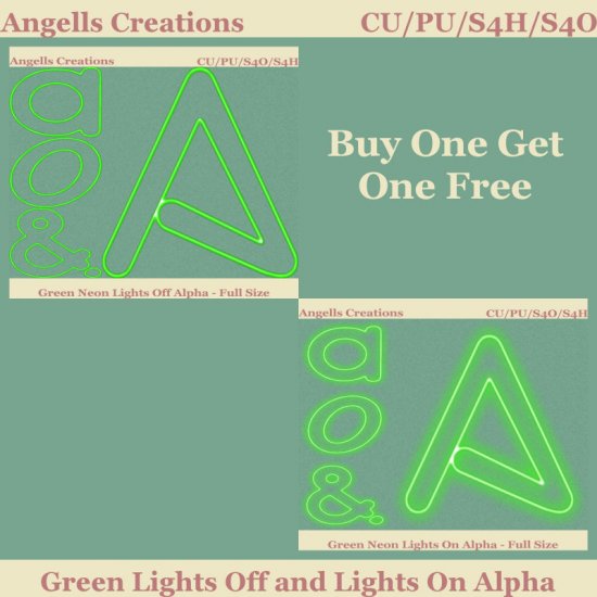 Green Neon Lights Off and Lights On Alphas - FS - Click Image to Close