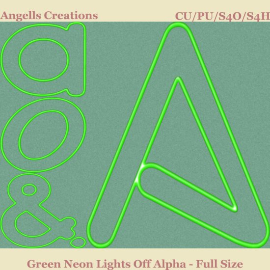 Green Neon Lights Off Alpha - Full Size - Click Image to Close