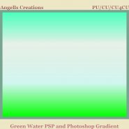 Green Water PSP and Photoshop Gradient
