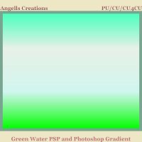 Green Water PSP and Photoshop Gradient