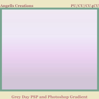 Grey Day PSP and Photoshop Gradient
