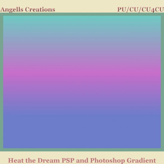 Heat the Dream PSP and Photoshop Gradient - Click Image to Close