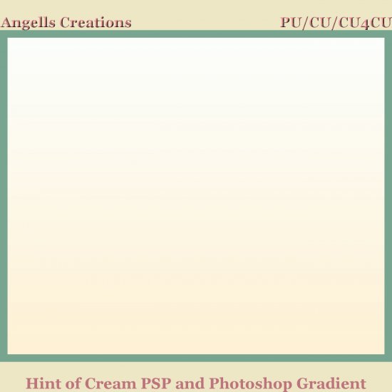 Hint of Cream PSP and Photoshop Gradient - Click Image to Close