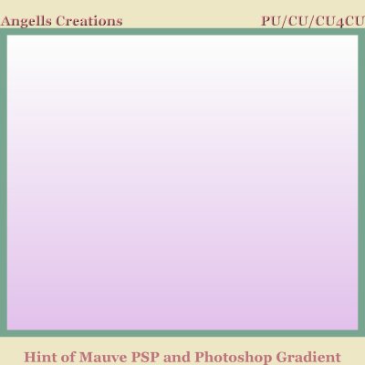 Hint of Mauve PSP and Photoshop Gradient