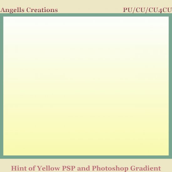 Hint of Yellow PSP and Photoshop Gradient - Click Image to Close