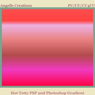 Hot Totty PSP and Photoshop Gradient