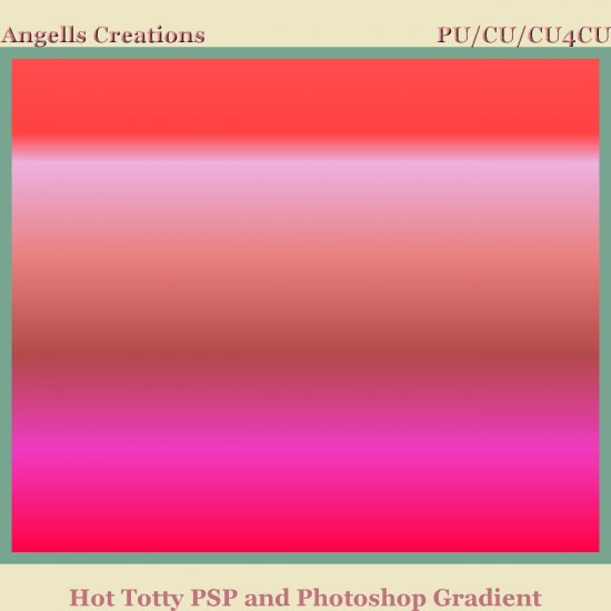 Hot Totty PSP and Photoshop Gradient - Click Image to Close