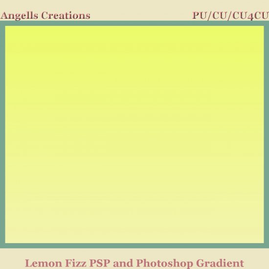 Lemon Fizz PSP and Photoshop Gradient - Click Image to Close