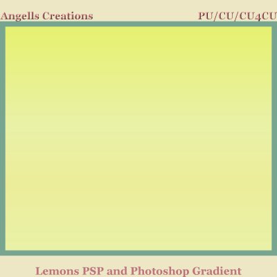 Lemons PSP and Photoshop Gradient