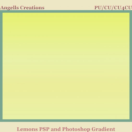 Lemons PSP and Photoshop Gradient - Click Image to Close