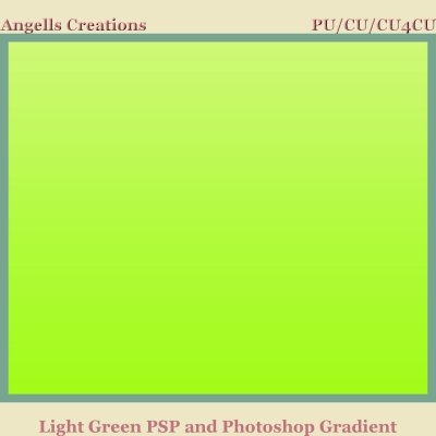 Light Green PSP and Photoshop Gradient