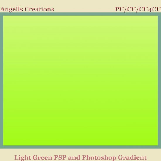 Light Green PSP and Photoshop Gradient - Click Image to Close