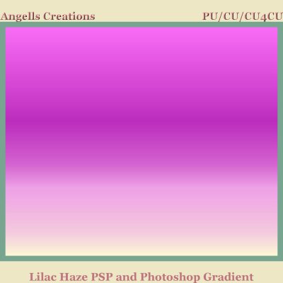 Lilac Haze PSP and Photoshop Gradient