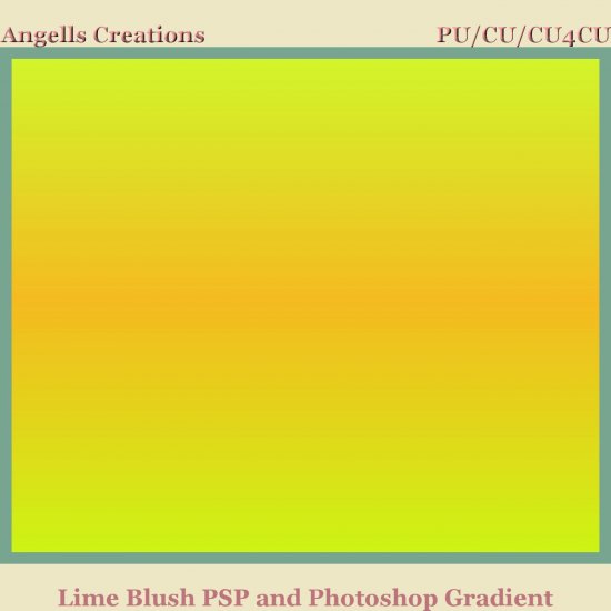 Lime Blush PSP and Photoshop Gradient - Click Image to Close