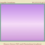Mauve Dawn PSP and Photoshop Gradient