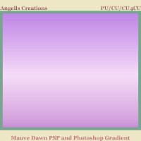 Mauve Dawn PSP and Photoshop Gradient