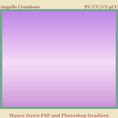 Mauve Dawn PSP and Photoshop Gradient