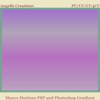 Mauve Horizon PSP and Photoshop Gradient