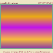 Mauve Orange PSP and Photoshop Gradient